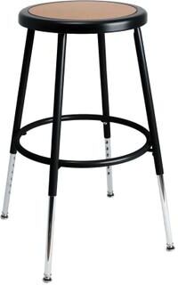 Hampden Furnishings Felix Collection Height Adjustable Steel Stool, AssemblyReady