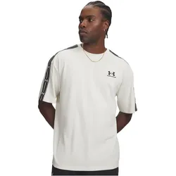 UNDER ARMOUR Icon Heavyweight Taped T-Shirt Herren 110 - summit white/black L