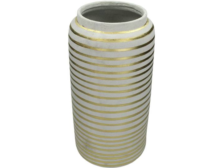 Vase Hidden Secrets beige Steingut H 40 cm