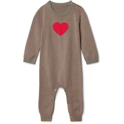 Tchibo - Baby-Einteiler mit Wolle - Baby - Gr. 74/80 - taupe