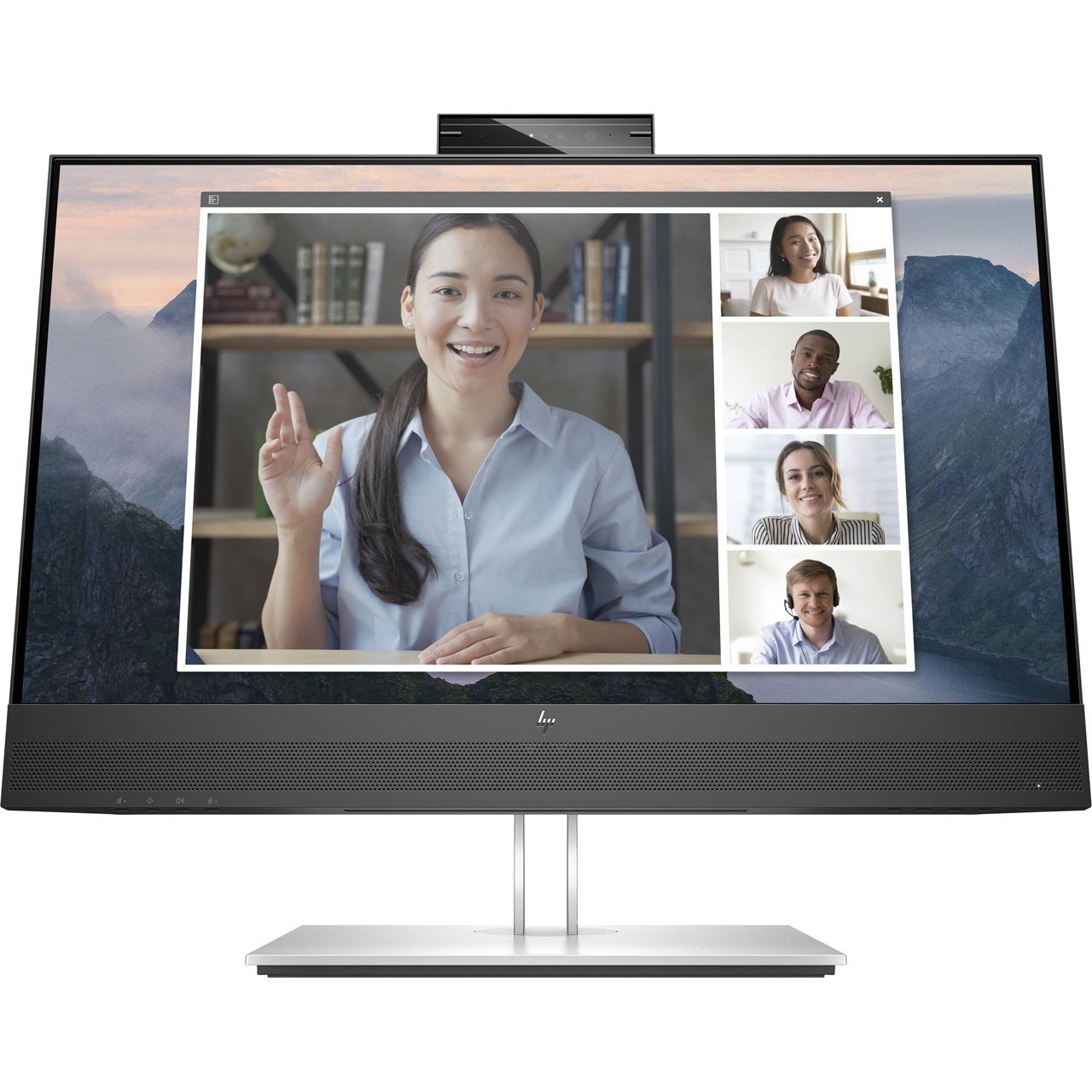 23,8" (60,47cm) HP E24mv GV schwarz/silber 1920x1080 1x DisplayPort 1.2 / 1xHDMI 1.4 / 1xVGA