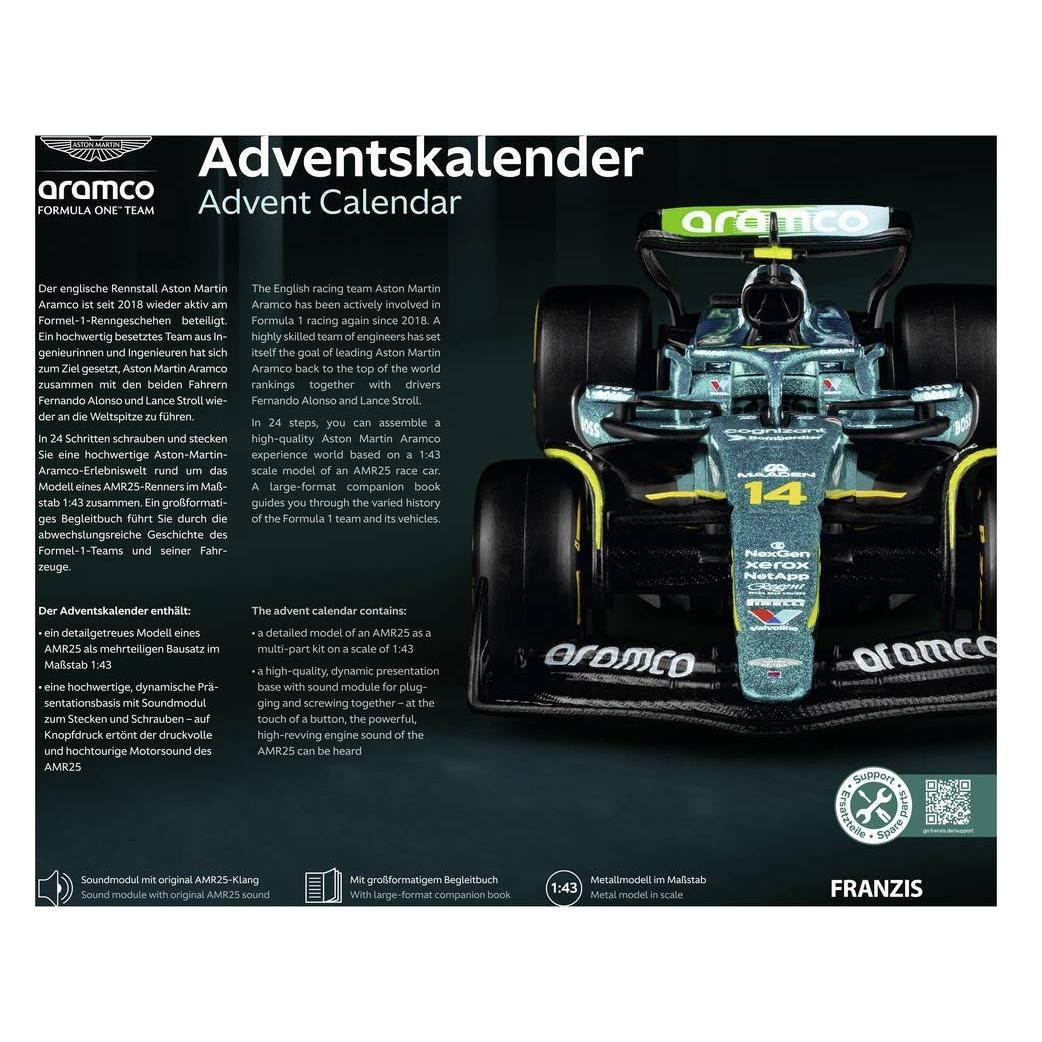Franzis Aston Martin Aramco F1 Adventskalender (24 Türchen) (67325)