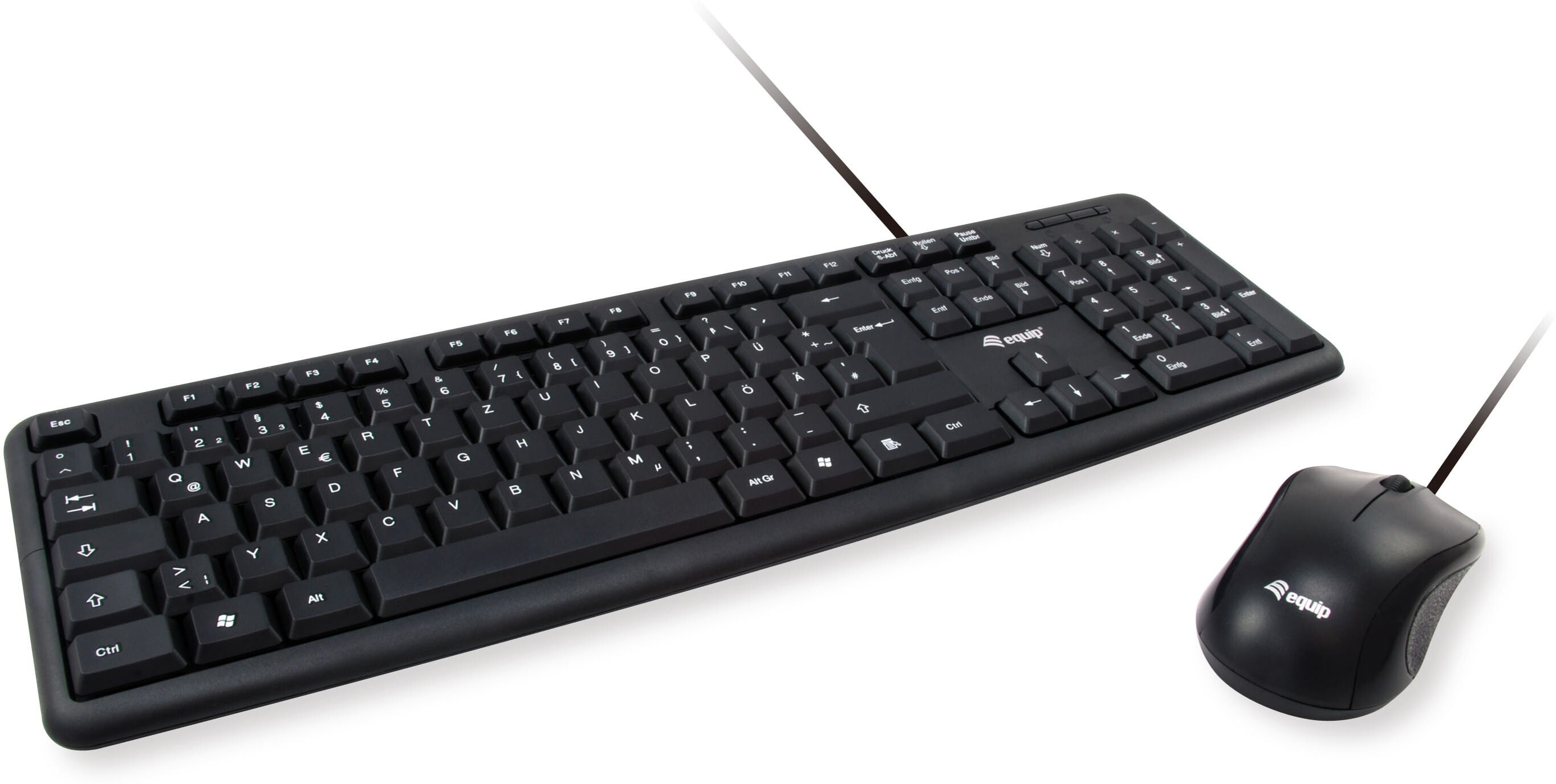 Equip Kabelgebundene Tastatur-Maus-Kombination (DE-Layout)