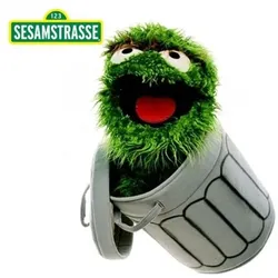 Living Puppets Handpuppe Oskar in der Tonne