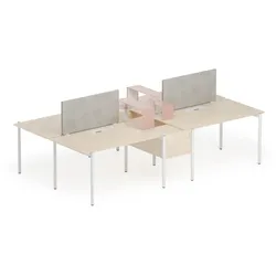 Schreibtisch für 4 Personen BG-Line Team Arbeitsplatz
