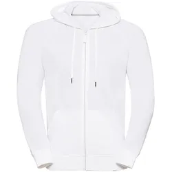 Russell Men's HD Zipped Hood Sweat, white, XS