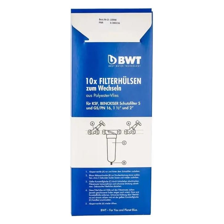 BWT Wechselbox mit 10x Ersatz-Filtervlies 10998E (10x) (10998E)