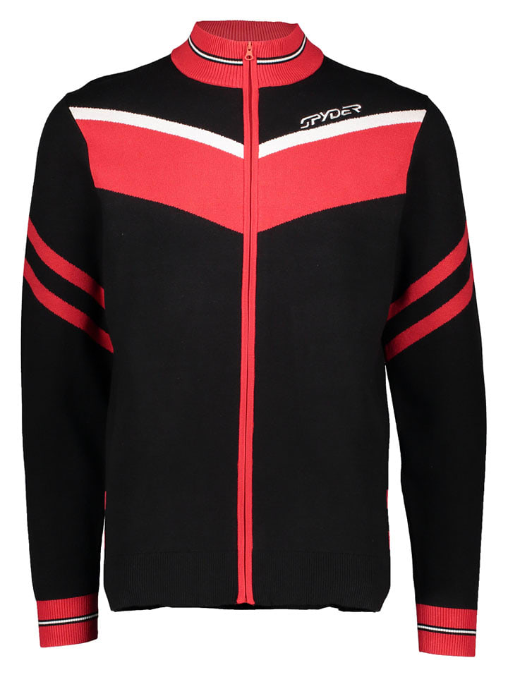 SPYDER Trainingsjacke "Garmisch" in Schwarz/ Pink - XL