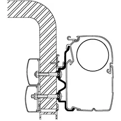 Thule Hymercamp Adapter für Serie 5 (bis Baujahr 2011) 6,0m
