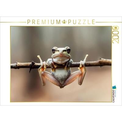 CALVENDO Puzzle Frosch denkt groß, auch wenn er klein ist | 2000 Teile Lege-Größe 90x67cm Foto-Puzzle für glückliche Stunden, Sonstige von , Calvendo