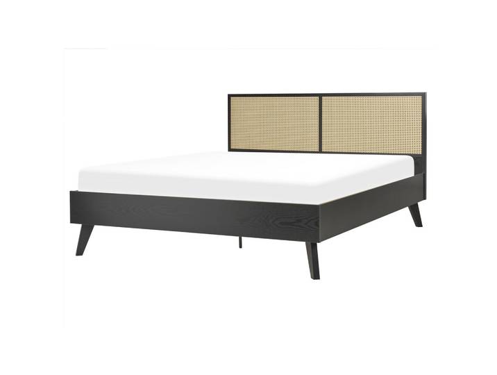 BETT 160/200cm Schwarz Monpazier