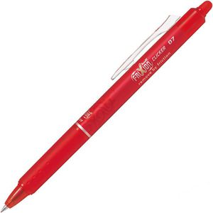 Pilot Tintenroller Frixion Ball Clicker 0.7, Gehäuse rot, Strichbreite 0.35mm, Schreibfarbe rot