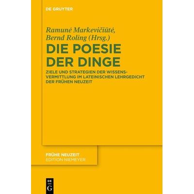 Die Poesie der Dinge, Gebundene Ausgabe von , De Gruyter, 978-3-11-072068-6