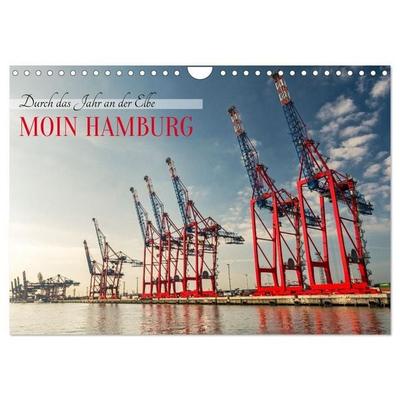 Moin Hamburg - Durch das Jahr an der Elbe (Wandkalender 2027 DIN A4 quer), CALVENDO Monatskalender