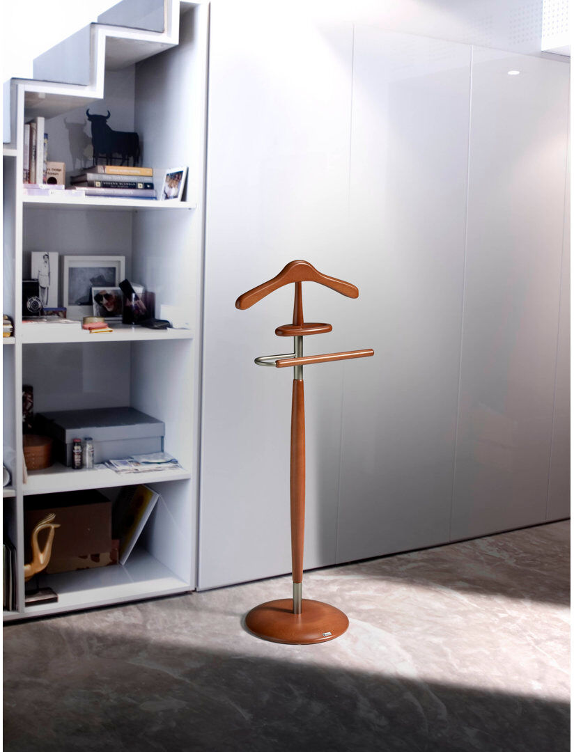 Symple Stuff Solid Wood Freestanding Valet Stand Mink 110cm H X 45cm W X 32cm D