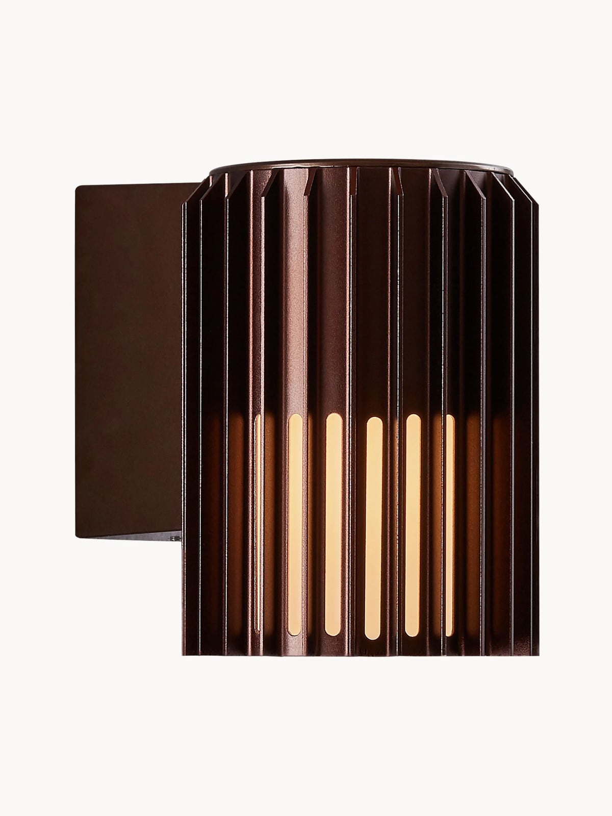 Nordlux Aludra Seaside buitenwandlamp - Bruin - Aluminium - Dimbaar