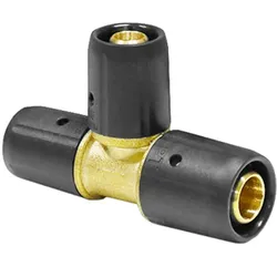 Steckfitting, Pipetec,T-Stück reduziert, DVGW-Zulassung (Ausführung: 20 - 16 - 20 mm)
