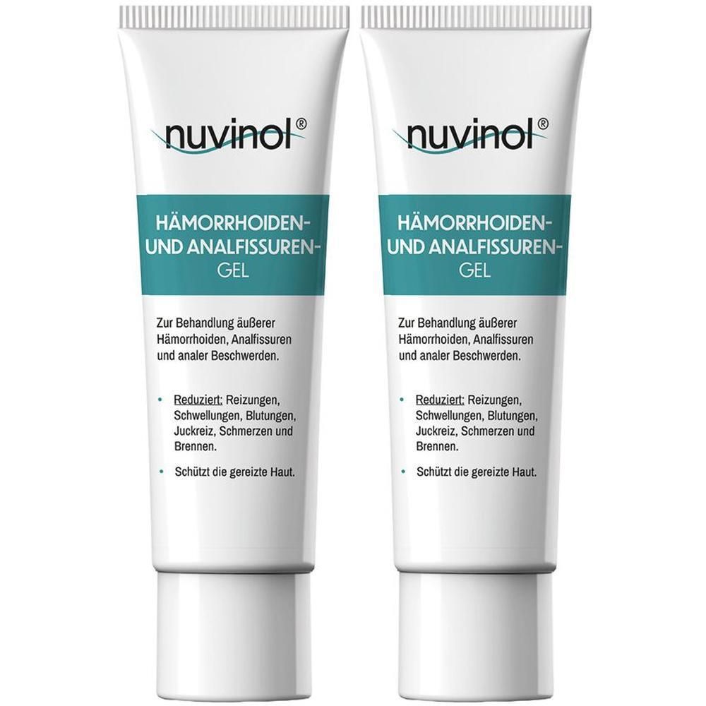 Nuvinol Hämorrhoiden-Gel und Analfissuren-Gel 2x 2x40 ml Gel