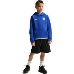 NIKE FC Chelsea London Sportswear Club City Edition Hoodie Jungen 452 - bright blue/white L (147-158 cm)