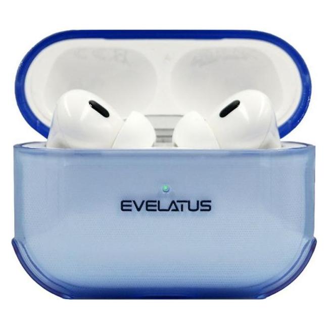 Evelatus Headphone case Apple AirPods Pro TPU Protective Case Transparent Blue (Kopfhörer Hülle) (EVELATUS)