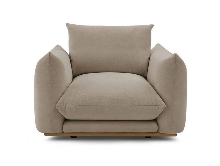 Sessel BOBOCHIC ERNEST Stoff taupe