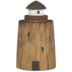 IB Laursen Holz Leuchtturm Deko Nautico, Höhe 12, Ø 7 cm