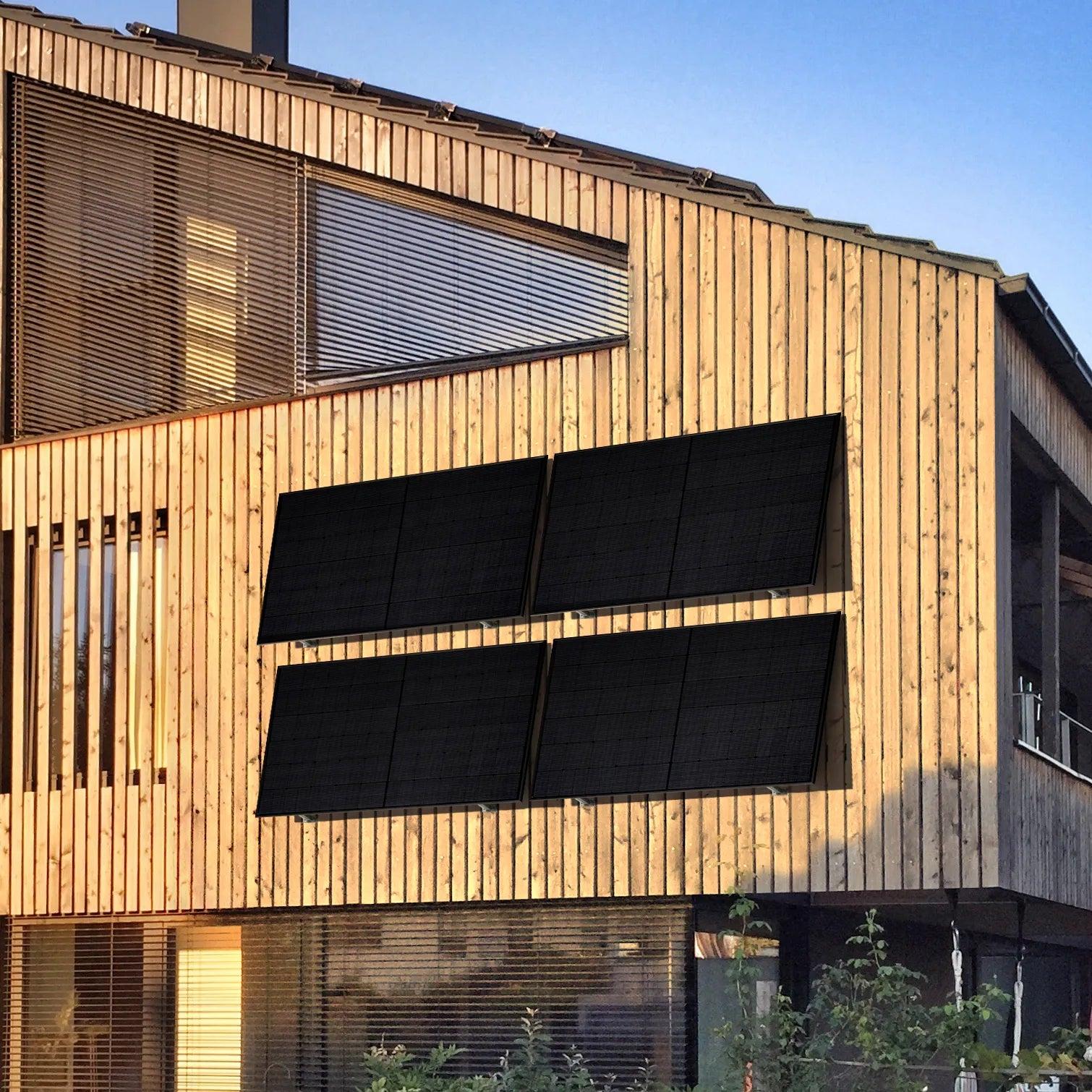 2000 Watt, Fassade, Bifazial Komplettset, Balkonkraftwerk
