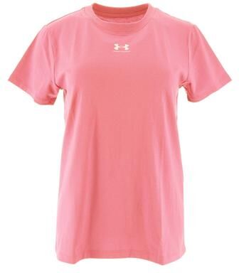 Under Armour Women's Rival Core Short Sleeve (Size Small) Bittersweet Pink/Bittersweet Pink, Cotton,Polyester