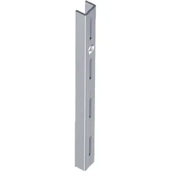 ELEMENT SYSTEM Wandschiene L.1.000 mm weißaluminium Stahl einreihige Lochung - 10000-00023