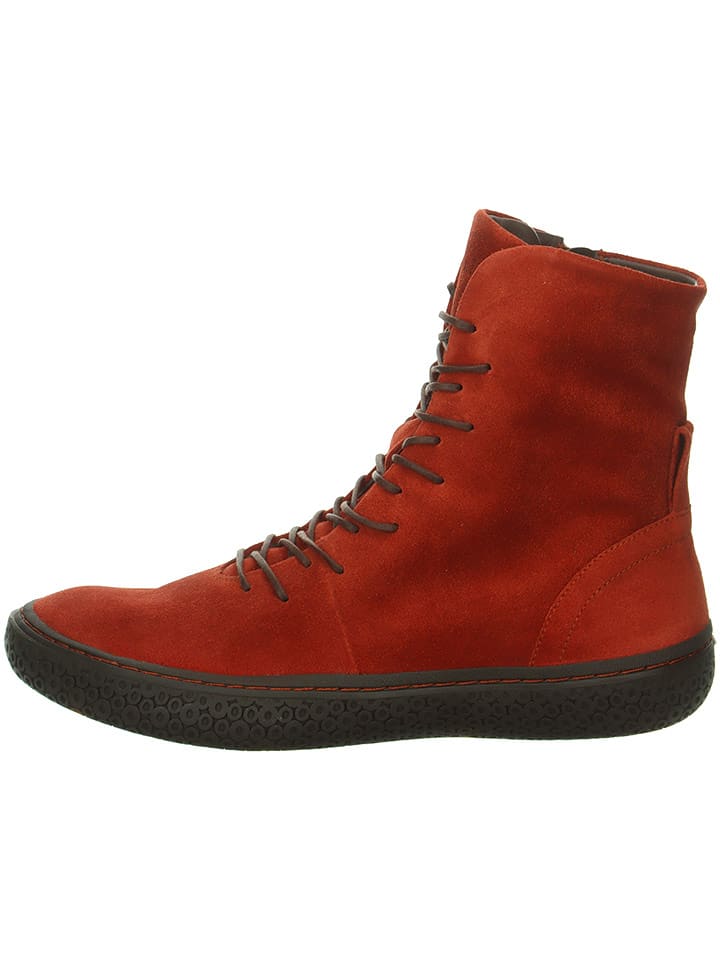 Think! Leder-Boots in Rot - 39