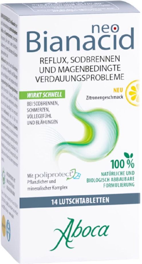 Aboca Neo Bianacid Lutschtabletten Zitronengeschmack 14stk