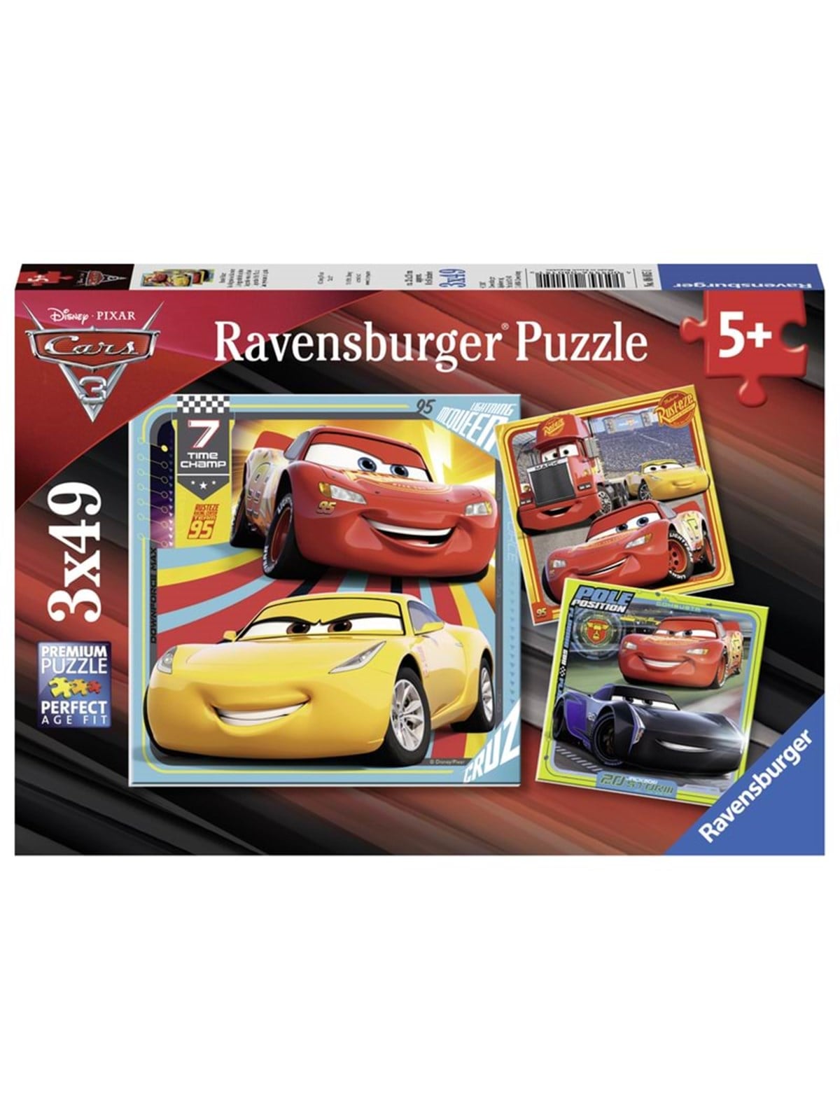 Ravensburger Cars Legends Of The Track 3x49p