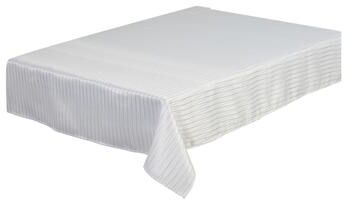 Violet Linen Flairy Pinstripes Pattern Tablecloth