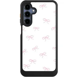 Nivocase Hülle für Samsung Galaxy A16 5G Handyhülle NIVOcore Case Schwarz Muster Schleife Schleifen (Samsung Galaxy A16 5G), Smartphone Hülle, Schwarz