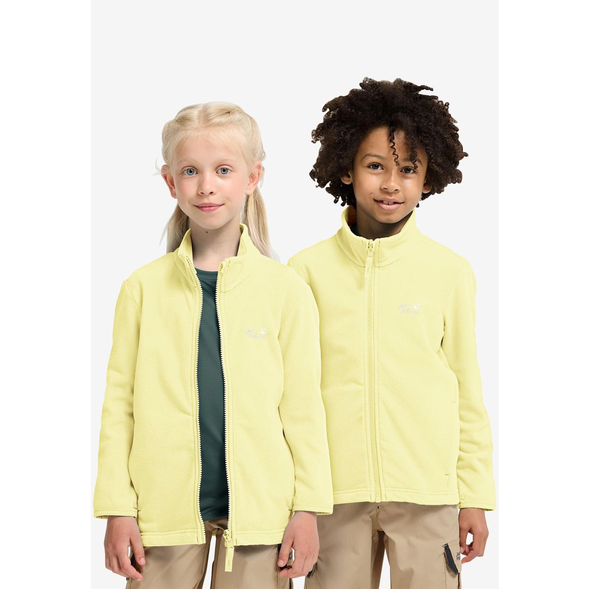 Jack Wolfskin Taunus 100 Full Zip K daisy (M0087) 164 A65888_M0087_K16