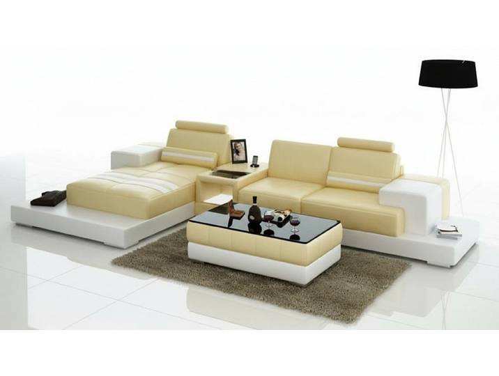 JVmoebel Ecksofa Moderne Ledercouch in zeitlosem Design für stilvolles Wohnen, Made in Europa