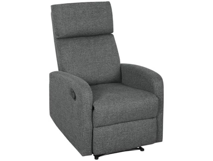 HOMCOM 1-Sitzer Relaxsessel TV Sessel mit Liegefunktion Grau Fernsehsessel, Liegesessel, Individuell Verstellbare Rückenlehne, Chenille-Optik, Wohnzimmer
