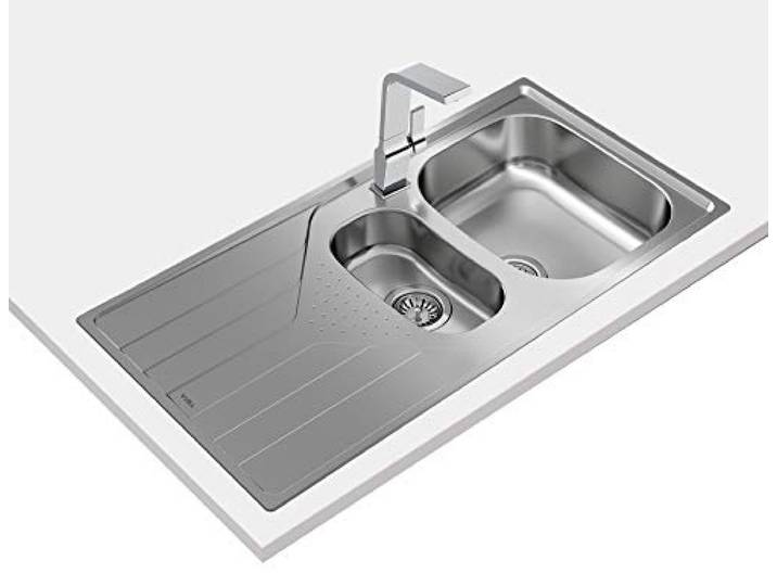Teka Universe 60 T-XP 1½C 1E Einbauspüle, wendbar, 60 cm, großes Becken und Hilfe, Abtropffläche, Edelstahl