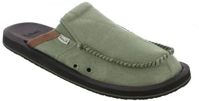 Sanuk You Got My Back ST Hemp - Mens 14 Green Slip On Medium