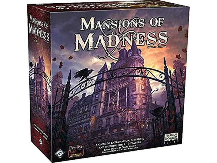 Fantasy Flight Games, Mansions of Madness Second Edition , Board Game , Ages 14+ , 1-5 Players , 120-180 Minute Playing Time