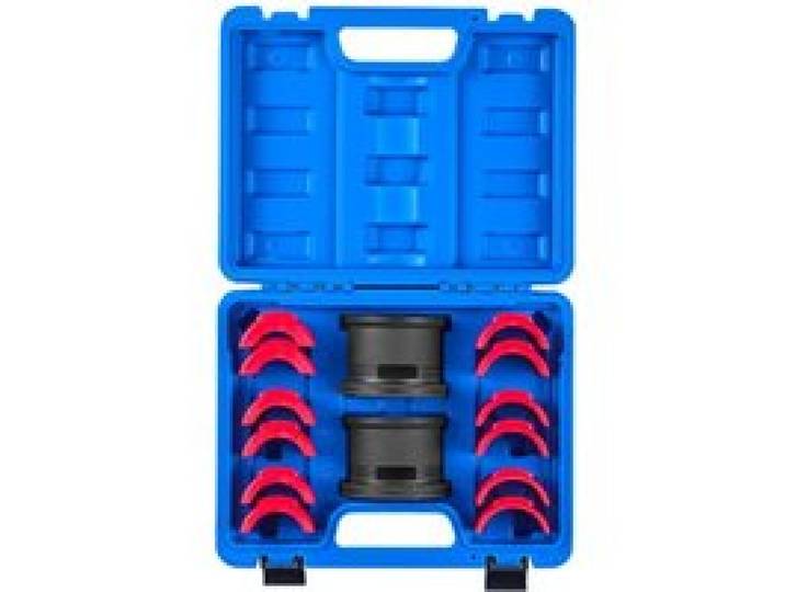 VEVOR Kit de Presse à Roulements 14 Pièces, Coffret d’Outils de Démontage et de Montage de Bagues et Joints de Roulements, avec Bagues et Adaptateurs, en Acier au Carbone, pour Entretien Automobile