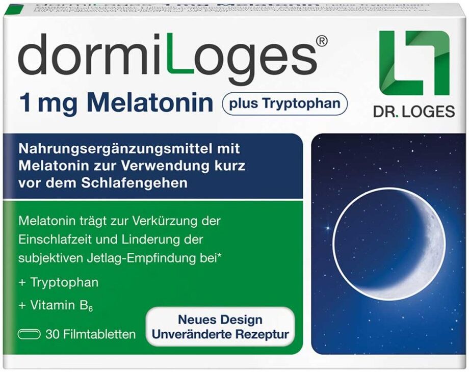 DormiLoges 1 mg Melatonin plus Tryptophan