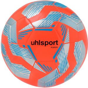 uhlsport Fußball Player, 100177601, Größe 5, 430 Gramm, silber/rot/blau, Trainingsball