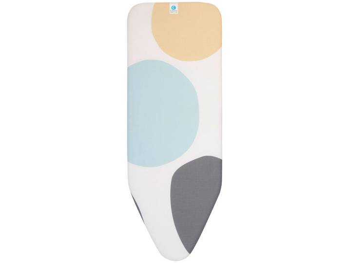 Brabantia Bügelbrettbezug, Beige, Weiß, Blau, 45x124x0.9 cm, Spannclips, Schnürzug, Haushalt & Reinigung, Wäschepflege, Bügelbretter & Bezüge
