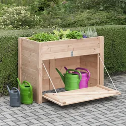 BM TYP 537 Hochbeet mit Unterschrank, 127 x 95 x 69cm, Douglasie natur