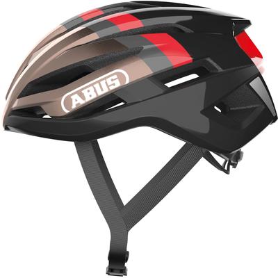 Rennradhelm ABUS "STORMCHASER" Gr. S, braun, Helme, S Kopfumfang: 51cm - 55cm, glänzend, metallic, unifarben mit Farbeinsätzen