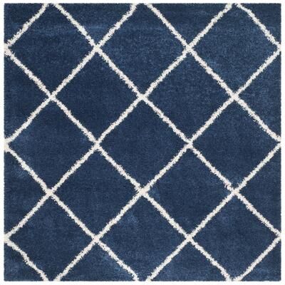 SAFAVIEH Hudson Shag Estella Diamond Trellis 2-inch Thick Rug