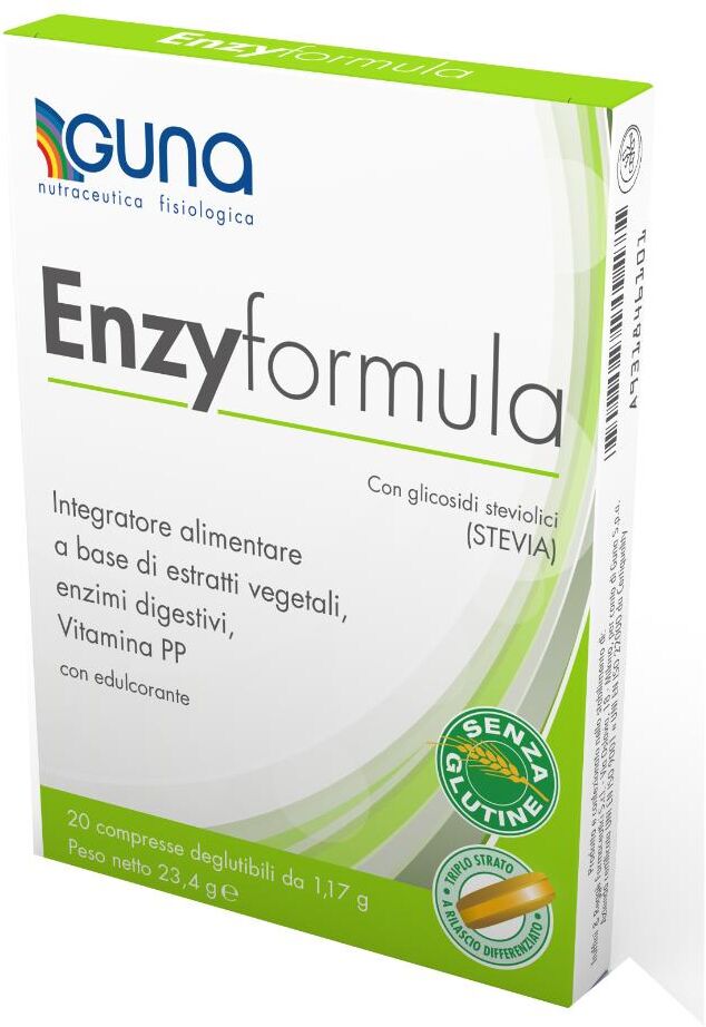 GUNA SpA Guna EnzyFormula 20 Compresse - Integratore Digestivo e Depurativo