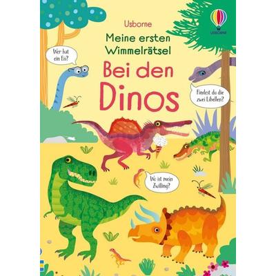 Meine ersten Wimmelrätsel: Bei den Dinos, Taschenbuch von Kirsteen Robson, Usborne, 978-1-03-570533-7