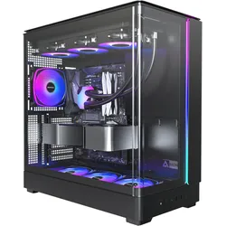 Montech KING 45 PRO Black (ATX, mATX, Mini-ITX), PC Gehäuse, Schwarz